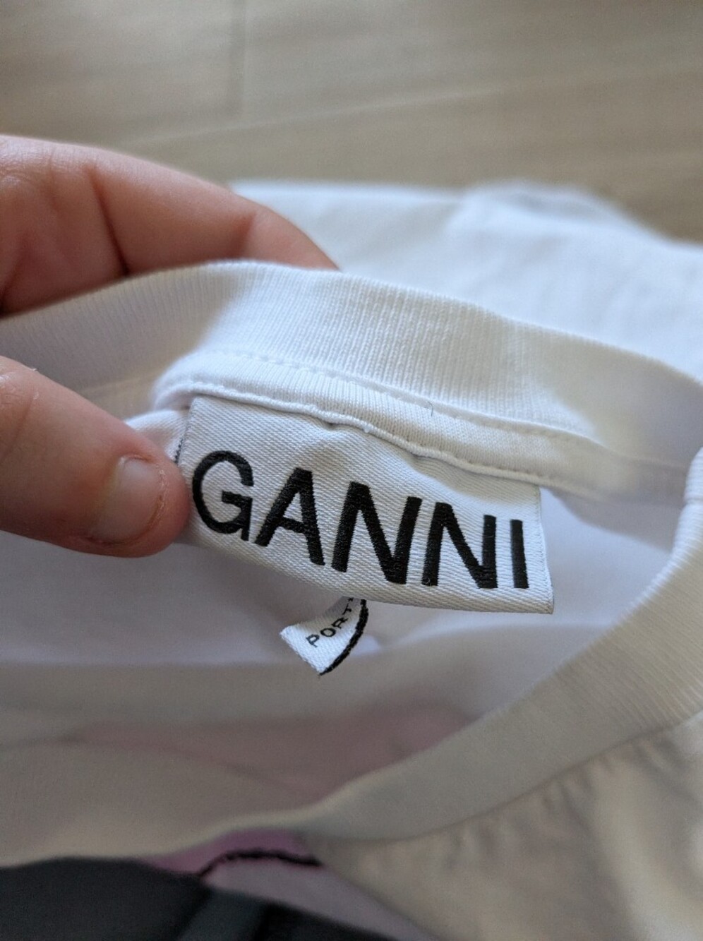 Ganni White Pastel Rainbow & Flower Graphic Tee - Picture 7 of 8